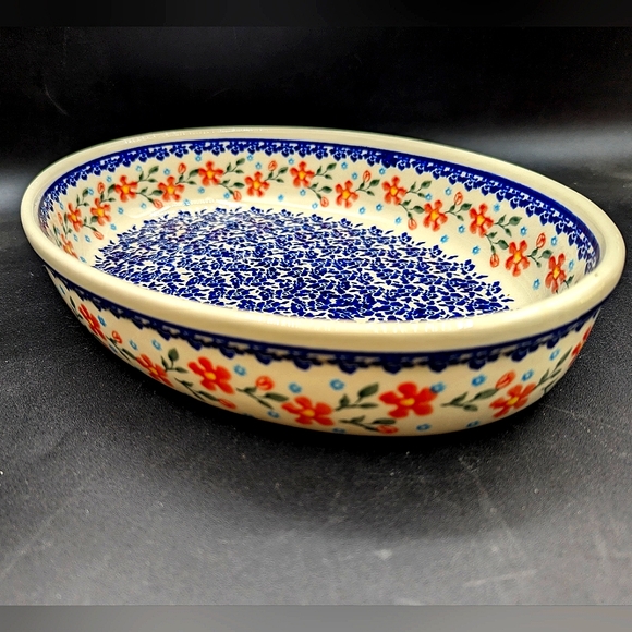 Zaklady Boleslawiec Other - Polish Pottery Oval Baker from Zaklady Boleslawiec